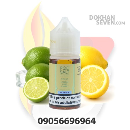 سالت پاد سالت میکس لیمو زرد و سبز یخ | POD SALT NEXUS LEMON LIME SORBET ICE SALT