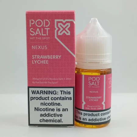 سالت پاد سالت توتفرنگی لیچی | POD SALT NEXUS LIME STRAWBERRY LYCHEE SALT 