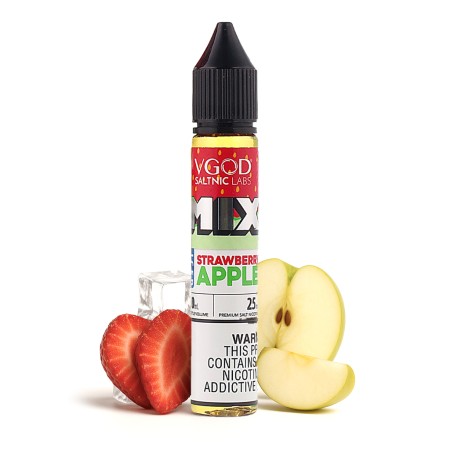 سالت ویگاد توتفرنگی سیب یخ | VGOD MIX STRAWBERY APPLE ICE SALT 