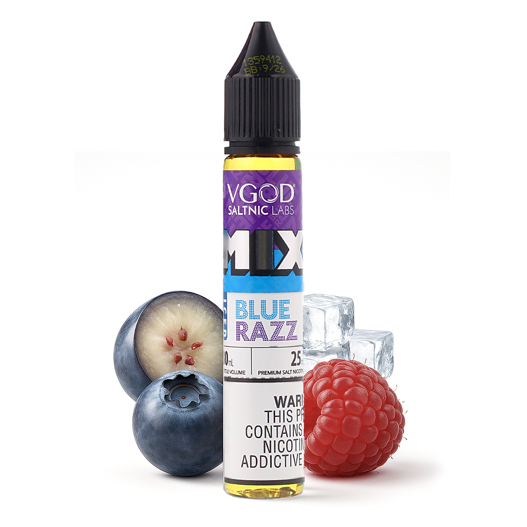 سالت ویگاد بلوبری تمشک یخ | VGOD MIX BLUE RAZZ ICED