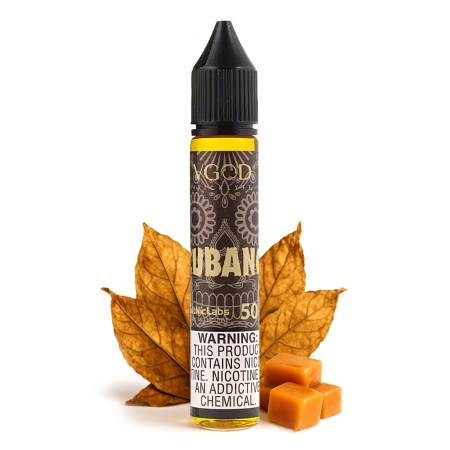 سالت ویگاد کوبانو قهوه‌ای تنباکو کارامل | VGOD CUBANO RICH CREAMY CIGAR SALT